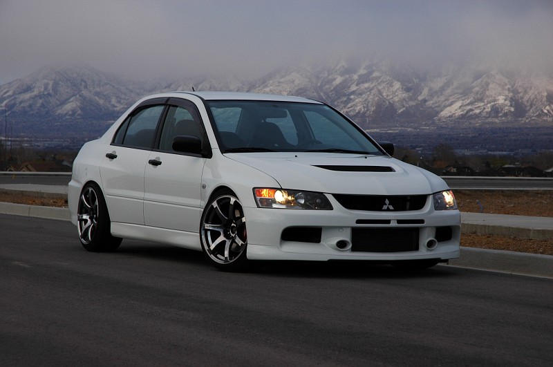 photo 2 Mitsubishi Lancer Evolution custom wheels Work XT7 18x9.5, ET +12, tire size X R18. x ET