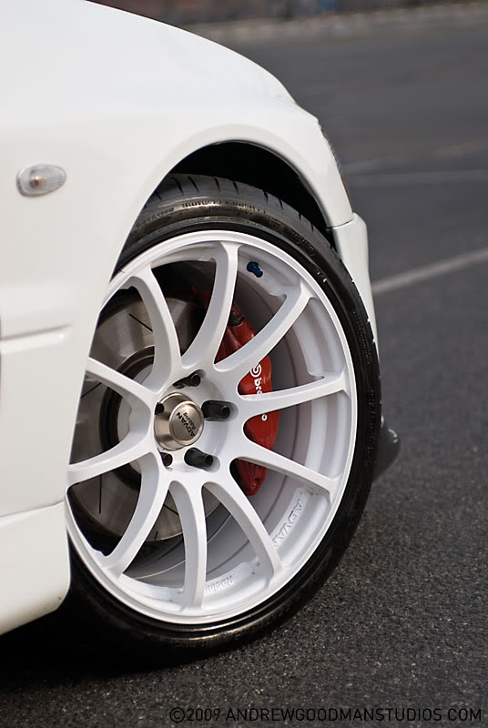 photo 1 Mitsubishi Lancer Evolution custom wheels Advan Racing  RS  18x9.0, ET +29, tire size 255/35 R18. x ET