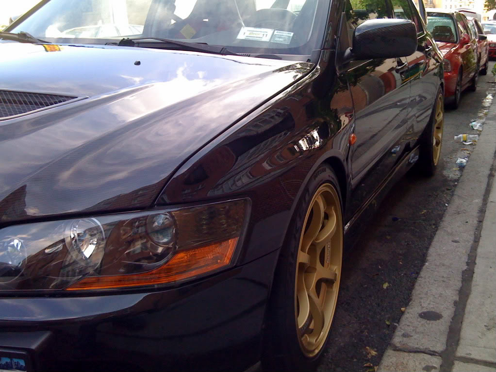 photo 2 Mitsubishi Lancer Evolution custom wheels Advan Racing  RGII 18x9.0, ET +22, tire size X R18. x ET 