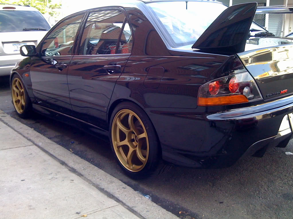 photo 1 Mitsubishi Lancer Evolution custom wheels Advan Racing  RGII 18x9.0, ET +22, tire size X R18. x ET 