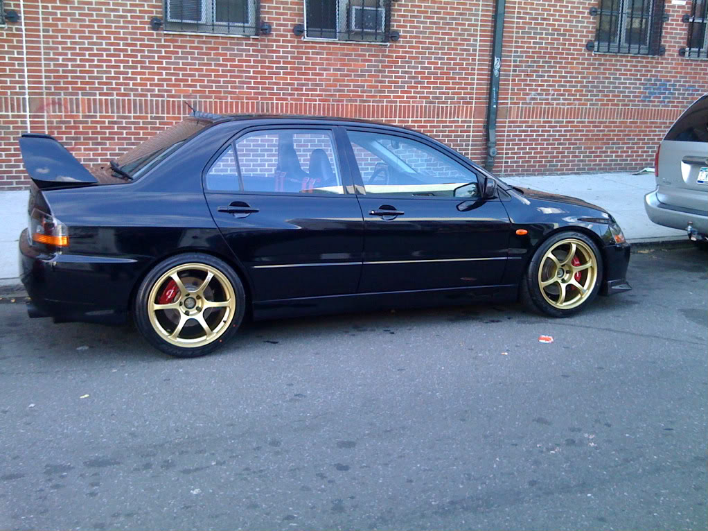 photo 4 Mitsubishi Lancer Evolution custom wheels Advan Racing  RGII 18x9.0, ET +22, tire size X R18. x ET 