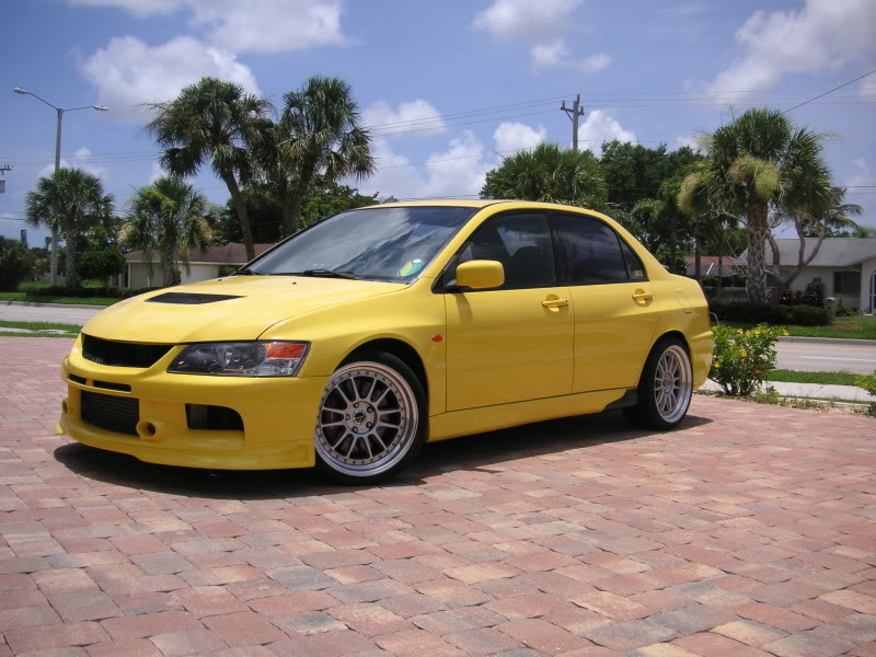 photo 1 Mitsubishi Lancer Evolution custom wheels Enkei RPF1 Type RC 18x9.0, ET +18, tire size X R18. x ET