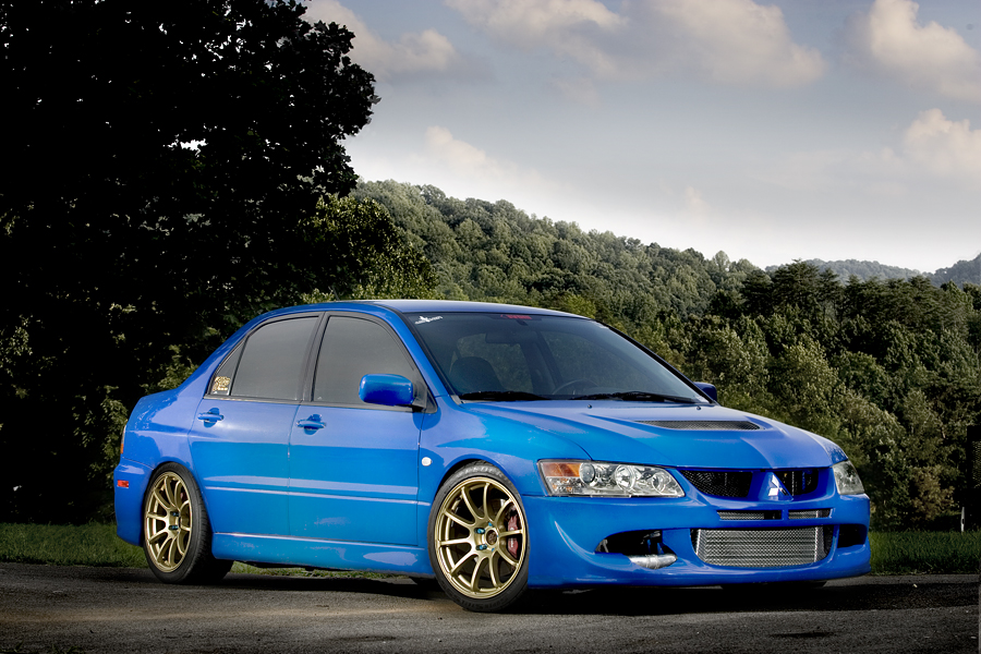 photo 1 Mitsubishi Lancer Evolution custom wheels Rota G-Force 18x9.0, ET +27, tire size X R18. 18x9.0 ET+30