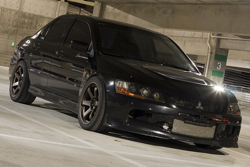 photo 1 Mitsubishi Lancer Evolution custom wheels Rota Grid 18x9.5, ET +20, tire size X R18. x ET