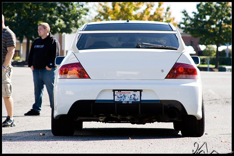 photo 4 Mitsubishi Lancer Evolution custom wheels Work CR Kai 18x9.5, ET +20, tire size 255/35 R18. x ET