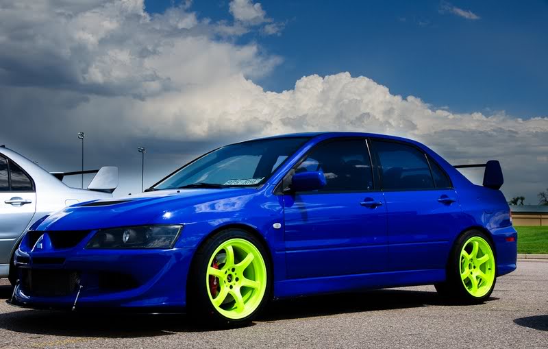photo 1 Mitsubishi Lancer Evolution custom wheels Gram Light  57D 18x9.5, ET , tire size 245/40 R18. x ET