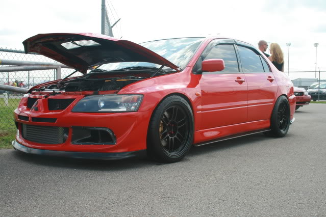 photo 1 Mitsubishi Lancer Evolution custom wheels Enkei RPF1 18x9.5, ET +15, tire size 255/35 R18. x ET