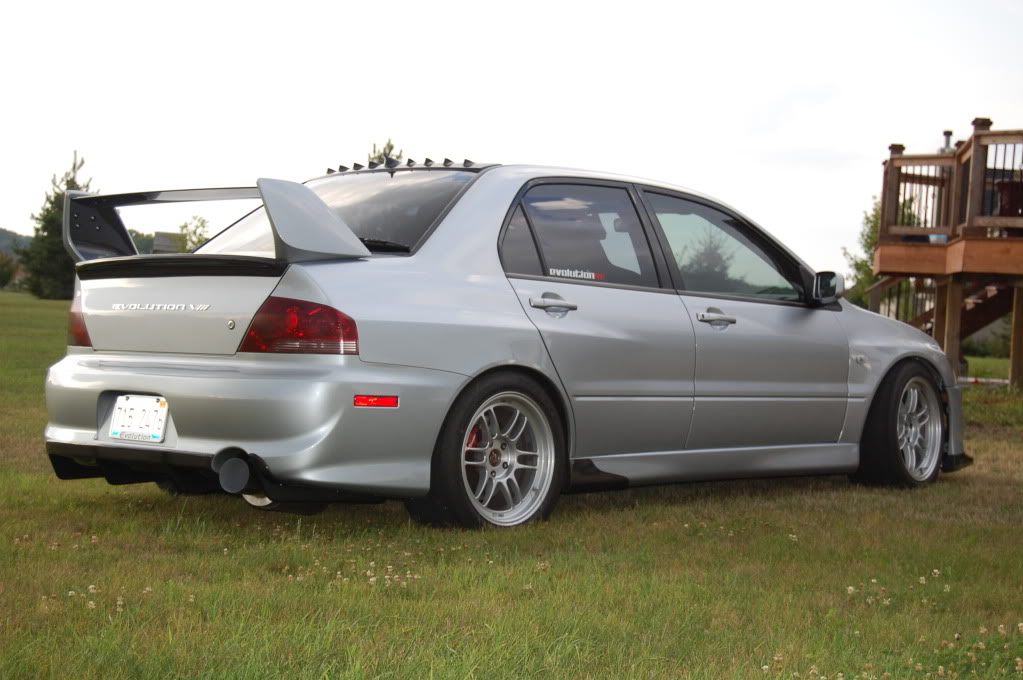 photo 3 Mitsubishi Lancer Evolution custom wheels Enkei RPF1 17x9.5, ET +38, tire size 245/45 R17. x ET