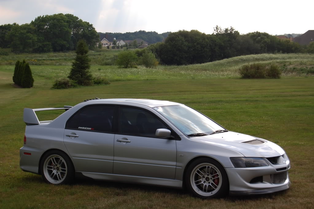 photo 2 Mitsubishi Lancer Evolution custom wheels Enkei RPF1 17x9.5, ET +38, tire size 245/45 R17. x ET