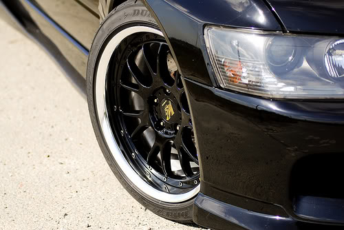 photo 1 Mitsubishi Lancer Evolution custom wheels Work VS-TX 18x9.5, ET , tire size 245/40 R18. x ET 