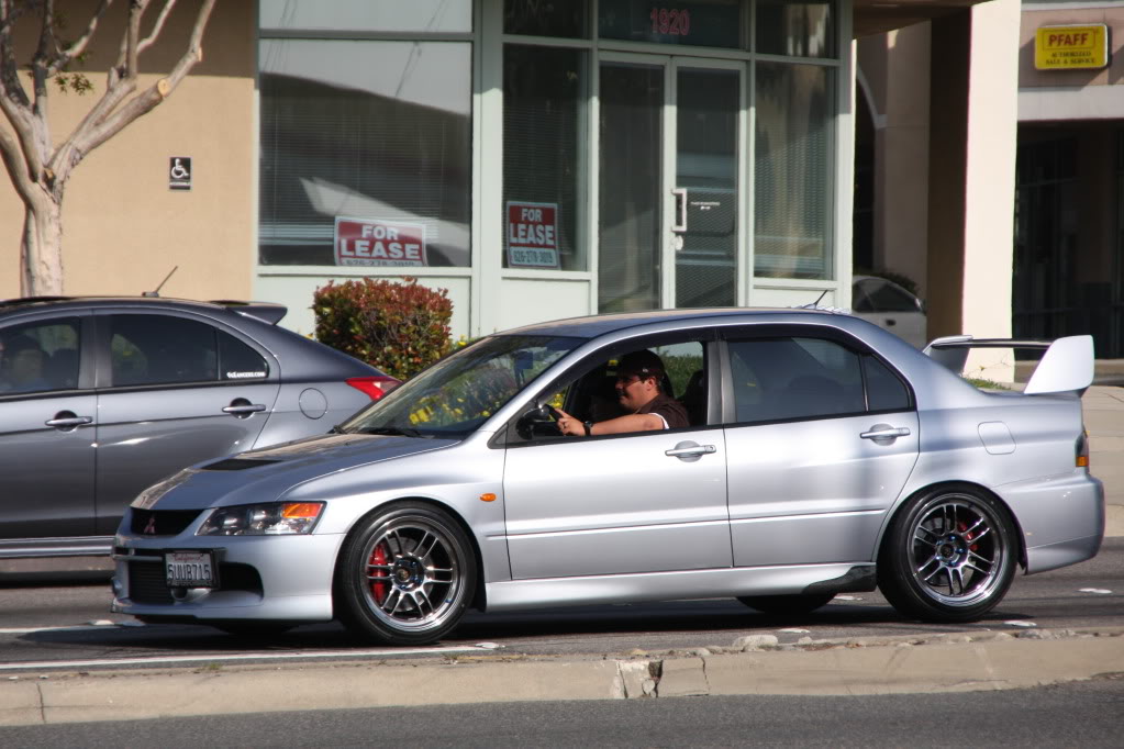 photo 2 Mitsubishi Lancer Evolution custom wheels Enkei RPF1 18x9.5, ET +15, tire size 235/40 R18. x ET