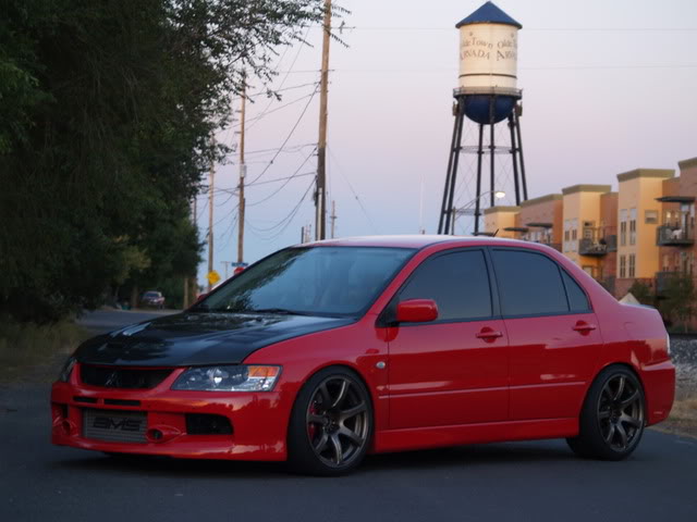 photo 5 Mitsubishi Lancer Evolution custom wheels Work Varianza Emotion XT7 18x9.5, ET +20, tire size 245/35 R18. x ET
