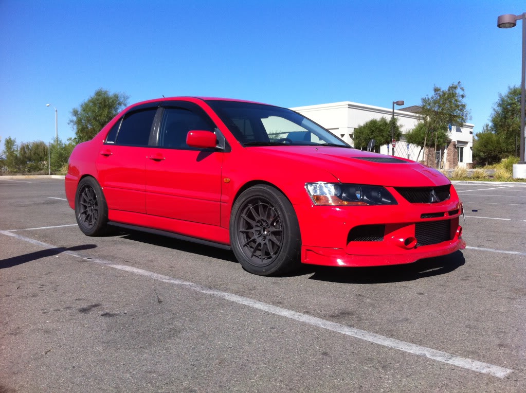 photo 1 Mitsubishi Lancer Evolution custom wheels Enkei NT03 18x9.5, ET +27, tire size X R18. x ET