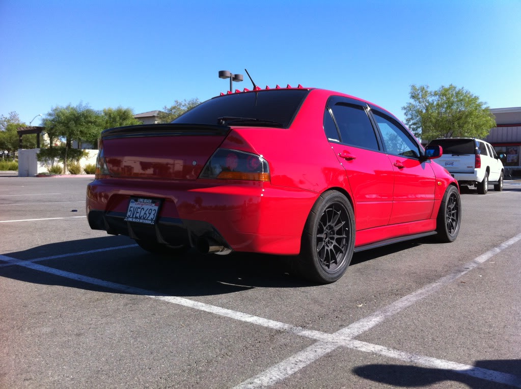 photo 2 Mitsubishi Lancer Evolution custom wheels Enkei NT03 18x9.5, ET +27, tire size X R18. x ET