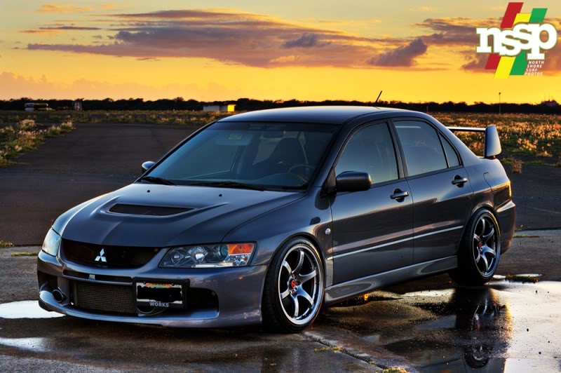 photo 2 Mitsubishi Lancer Evolution custom wheels   18x9.5, ET +2, tire size 255/40 R18. 18x9.5 ET+7