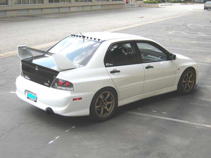 photo 1 Mitsubishi Lancer Evolution custom wheels Advan RGII 17x9.0, ET +27, tire size 275/40 R17. x ET