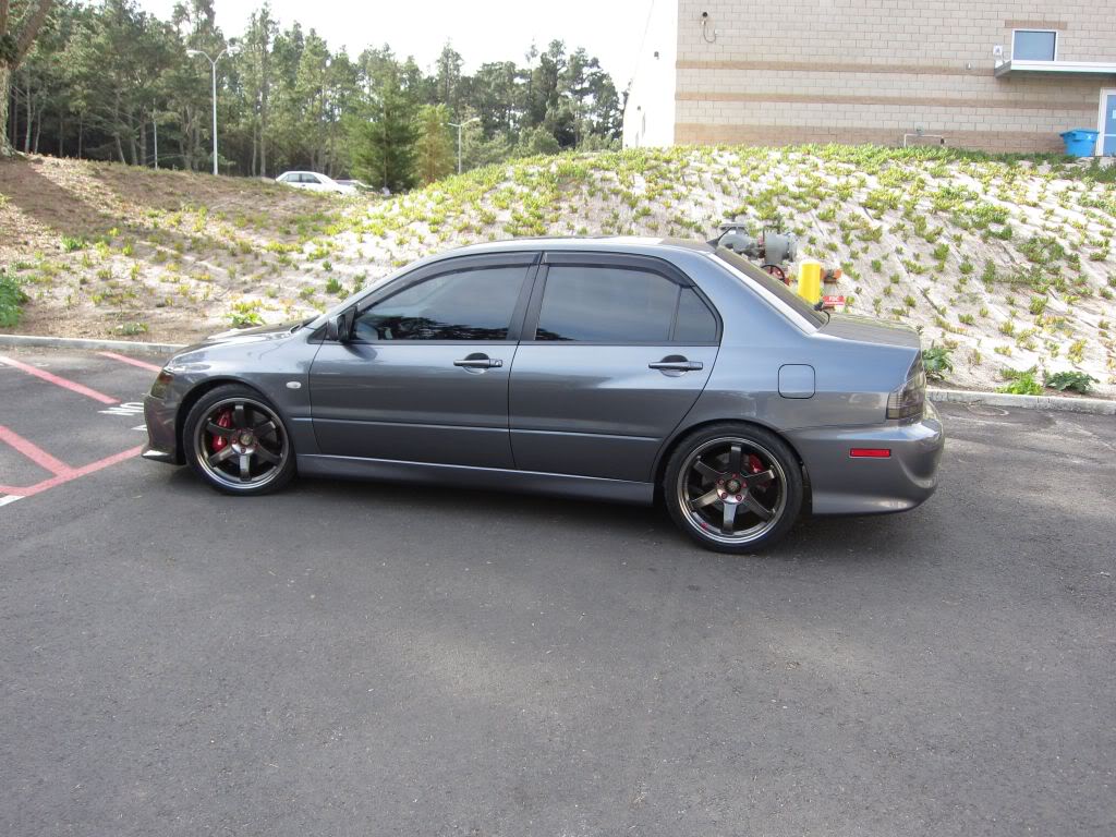 photo 4 Mitsubishi Lancer Evolution custom wheels Volk TE37S 18x9.5, ET +22, tire size 255/35 R18. x ET