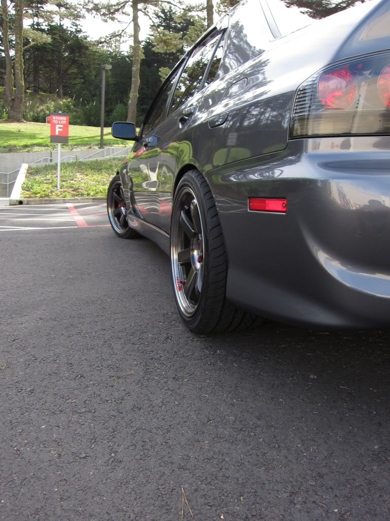 photo 6 Mitsubishi Lancer Evolution custom wheels Volk TE37S 18x9.5, ET +22, tire size 255/35 R18. x ET