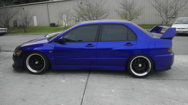 photo 1 Mitsubishi Lancer Evolution custom wheels Work  Meister M1R 18x9.5, ET +20, tire size 245/40 R18. x ET 