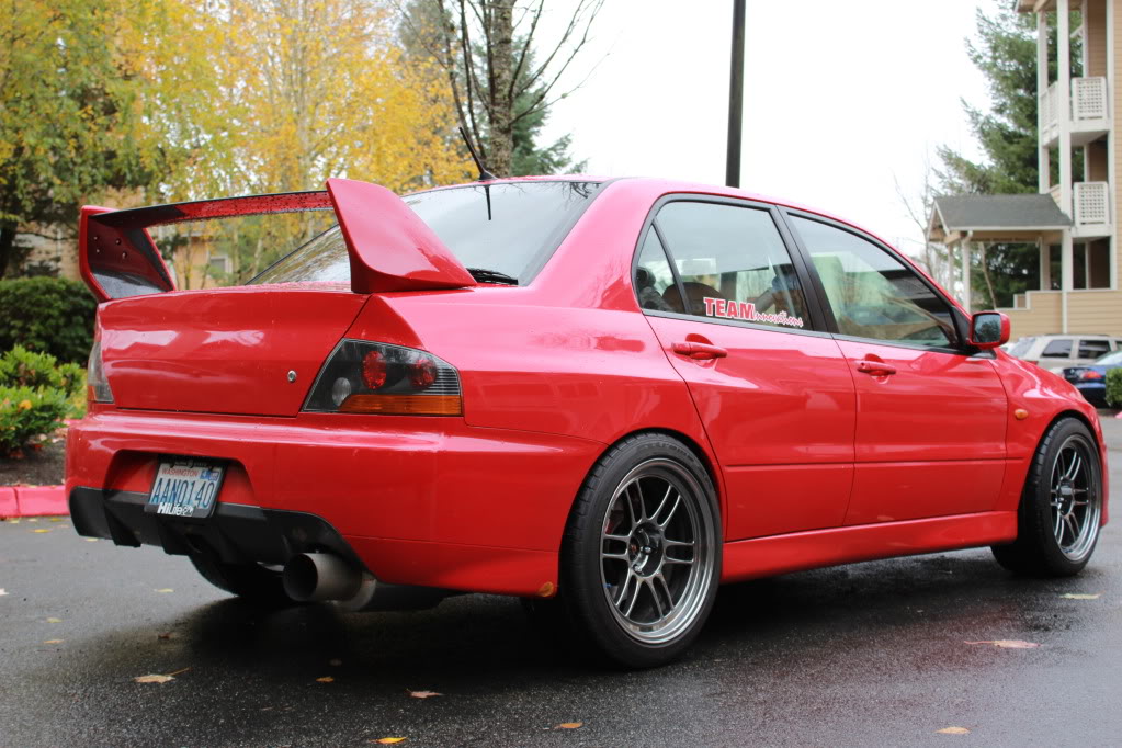 photo 2 Mitsubishi Lancer Evolution custom wheels Enkei RPF1 SBC 18x9.5, ET +15, tire size 245/40 R18. x ET