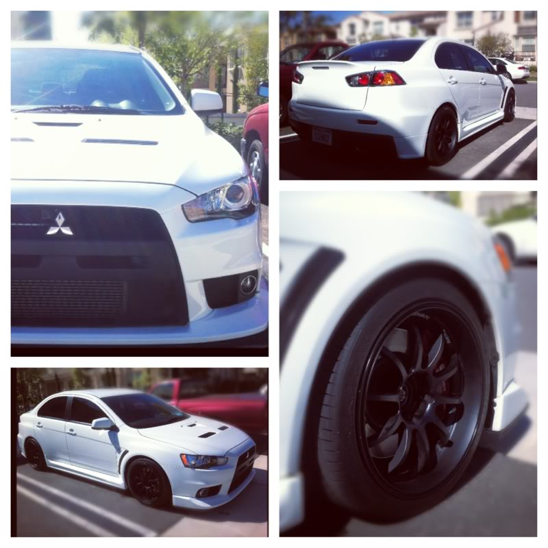 photo 1 Mitsubishi Lancer Evolution custom wheels Advan Racing  RS-D 18x10.0, ET +25, tire size 265/35 R18. x ET