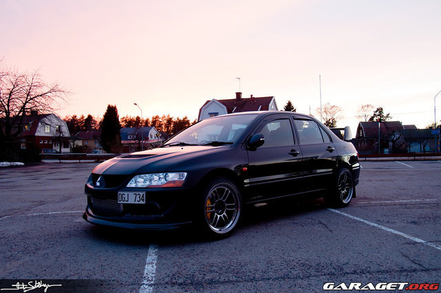 photo 6 Mitsubishi Lancer Evolution custom wheels Enkei RPF1 SBC 18x9.5, ET +15, tire size 235/40 R18. x ET