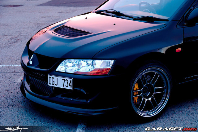 photo 7 Mitsubishi Lancer Evolution custom wheels Enkei RPF1 SBC 18x9.5, ET +15, tire size 235/40 R18. x ET