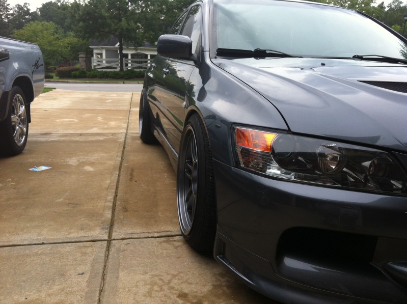 photo 1 Mitsubishi Lancer Evolution custom wheels Enkei RPF1  18x10.5, ET , tire size X R18. x ET