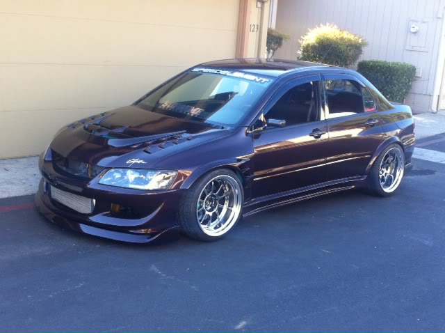 photo 1 Mitsubishi Lancer Evolution custom wheels   18x11.5, ET -18, tire size 295/30 R18. x ET
