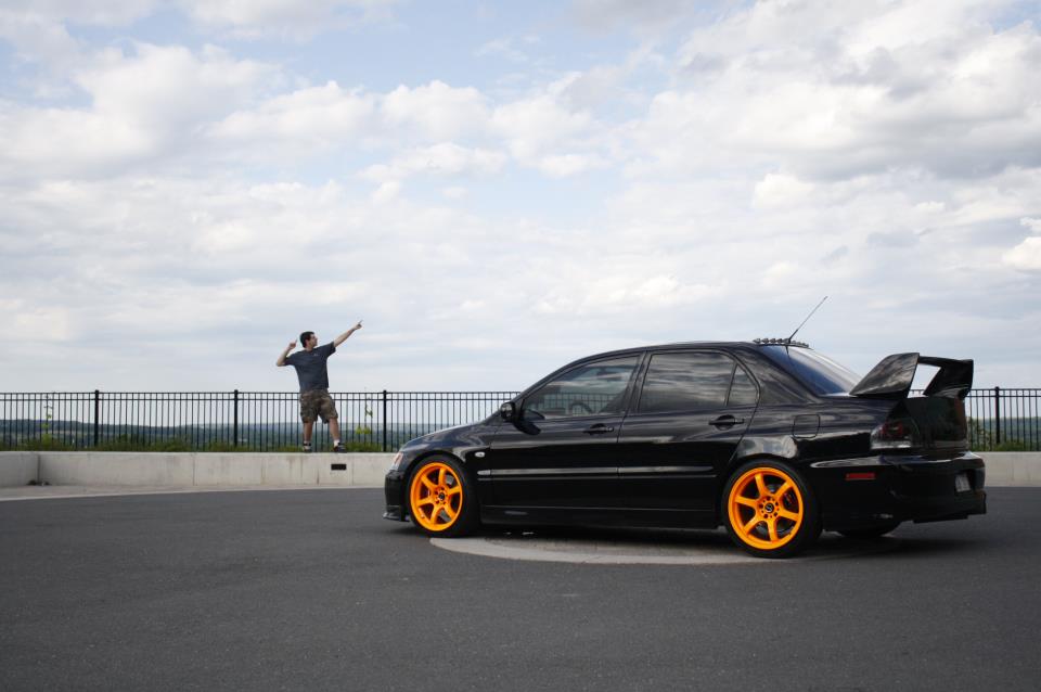 photo 2 Mitsubishi Lancer Evolution custom wheels Gram Light 57D  18x9.5, ET +22, tire size 255/35 R18. x ET