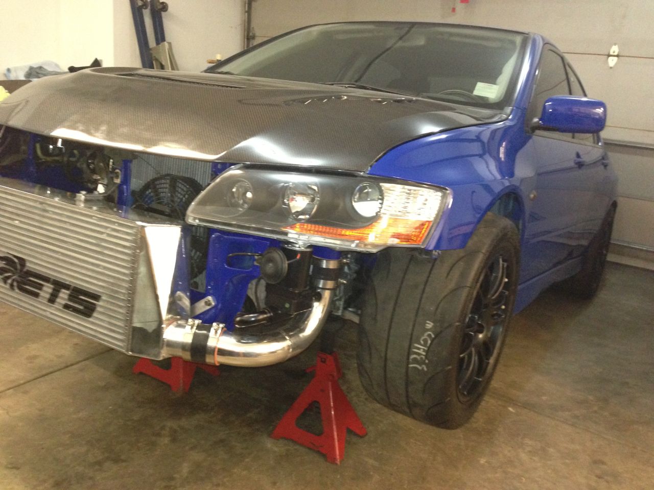 photo 3 Mitsubishi Lancer Evolution custom wheels Enkei GTC01  17x9.5, ET , tire size 275/40 R17. x ET