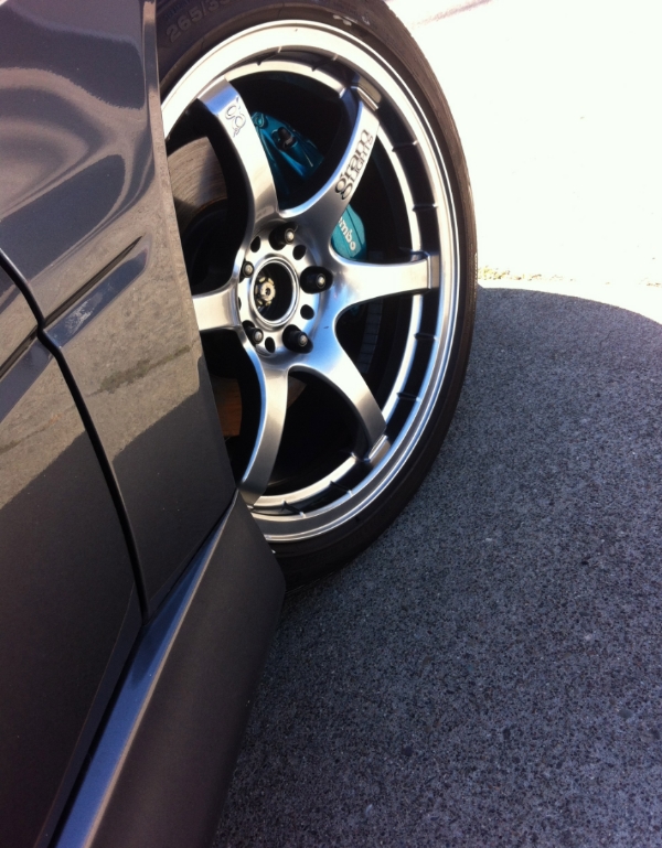 photo 1 Mitsubishi Lancer Evolution custom wheels Gram Light 57 Maximum 18x9.5, ET +22, tire size 265/35 R18. x ET 