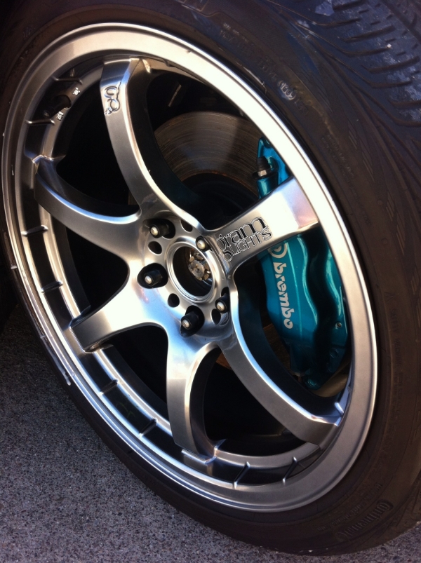 photo 2 Mitsubishi Lancer Evolution custom wheels Gram Light 57 Maximum 18x9.5, ET +22, tire size 265/35 R18. x ET 