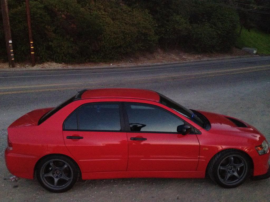 photo 1 Mitsubishi Lancer Evolution custom wheels   18x9.5, ET +35, tire size 265/35 R18. x ET 