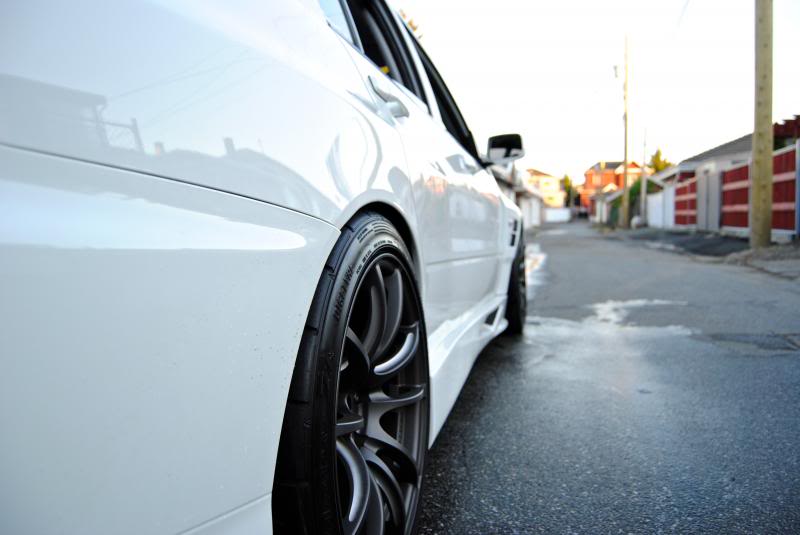photo 2 Mitsubishi Lancer Evolution custom wheels Wedssport SA55M  18x10.0, ET +36, tire size 275/35 R18. x ET