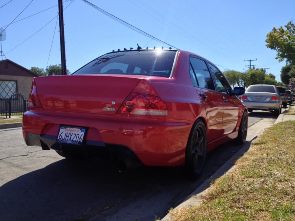photo 1 Mitsubishi Lancer Evolution custom wheels   18x9.5, ET +35, tire size 265/35 R18. x ET 