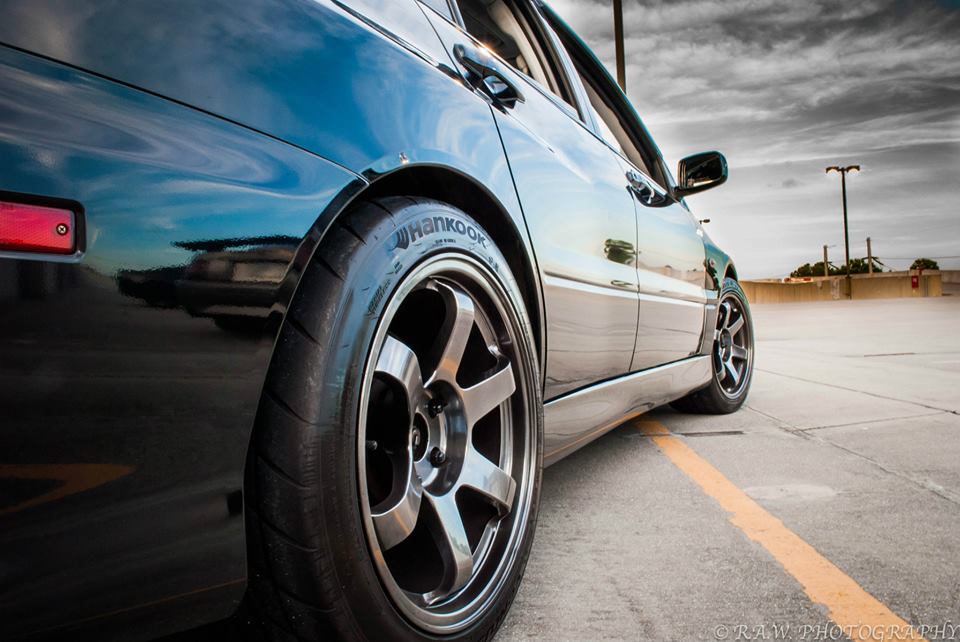 photo 1 Mitsubishi Lancer Evolution custom wheels Rota Grids 17x9.0, ET +25, tire size X R17. x ET