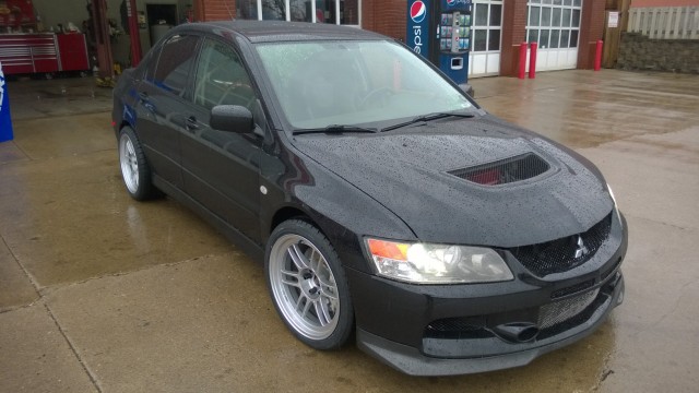 photo 1 Mitsubishi Lancer Evolution custom wheels Enkei RPF1  18x9.5, ET +15, tire size 255/35 R18. x ET