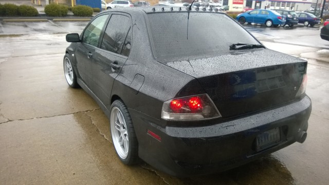 photo 2 Mitsubishi Lancer Evolution custom wheels Enkei RPF1  18x9.5, ET +15, tire size 255/35 R18. x ET