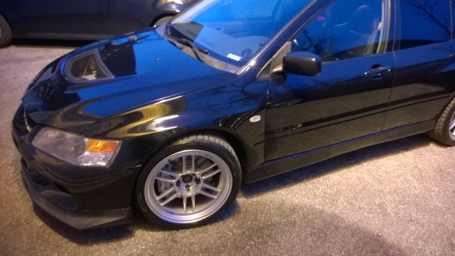 photo 3 Mitsubishi Lancer Evolution custom wheels Enkei RPF1  18x9.5, ET +15, tire size 255/35 R18. x ET