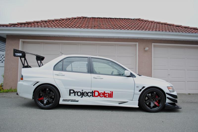 photo 3 Mitsubishi Lancer Evolution custom wheels Diamond Black TE37SL  18x10.5, ET +25, tire size 295/30 R18. 18x10.5 ET+15