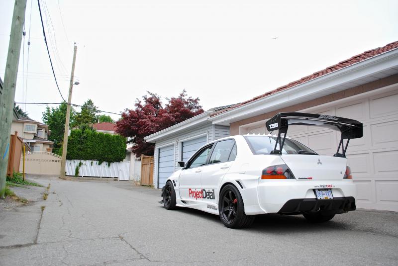 photo 4 Mitsubishi Lancer Evolution custom wheels Diamond Black TE37SL  18x10.5, ET +25, tire size 295/30 R18. 18x10.5 ET+15