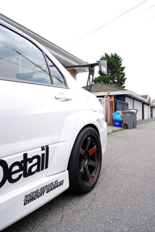 photo 1 Mitsubishi Lancer Evolution custom wheels Diamond Black TE37SL  18x10.5, ET +25, tire size 295/30 R18. 18x10.5 ET+15