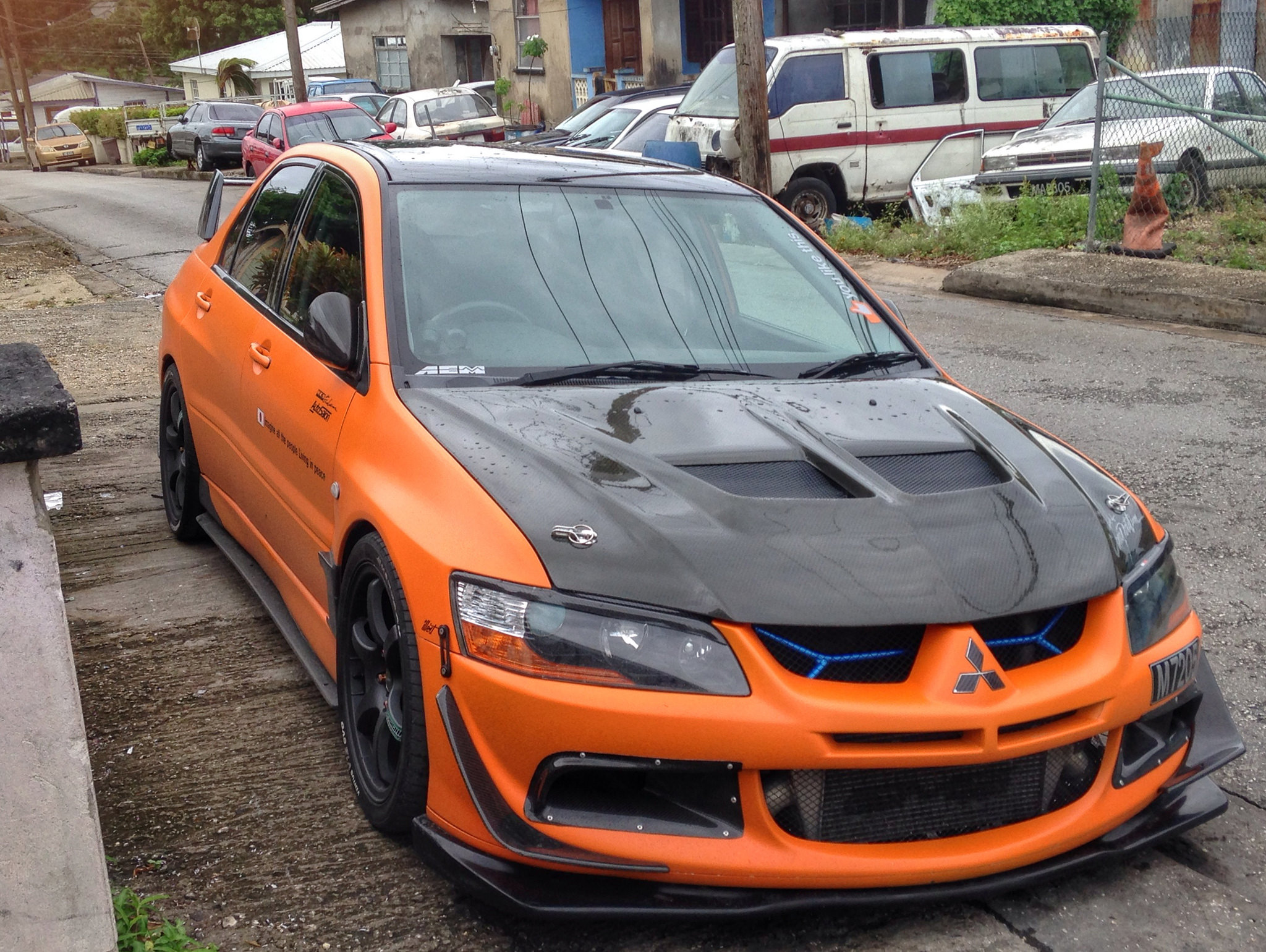 photo 1 Mitsubishi Lancer Evolution custom wheels Gram Light 57 Maximum 18x8.5, ET +30, tire size X R18. x ET