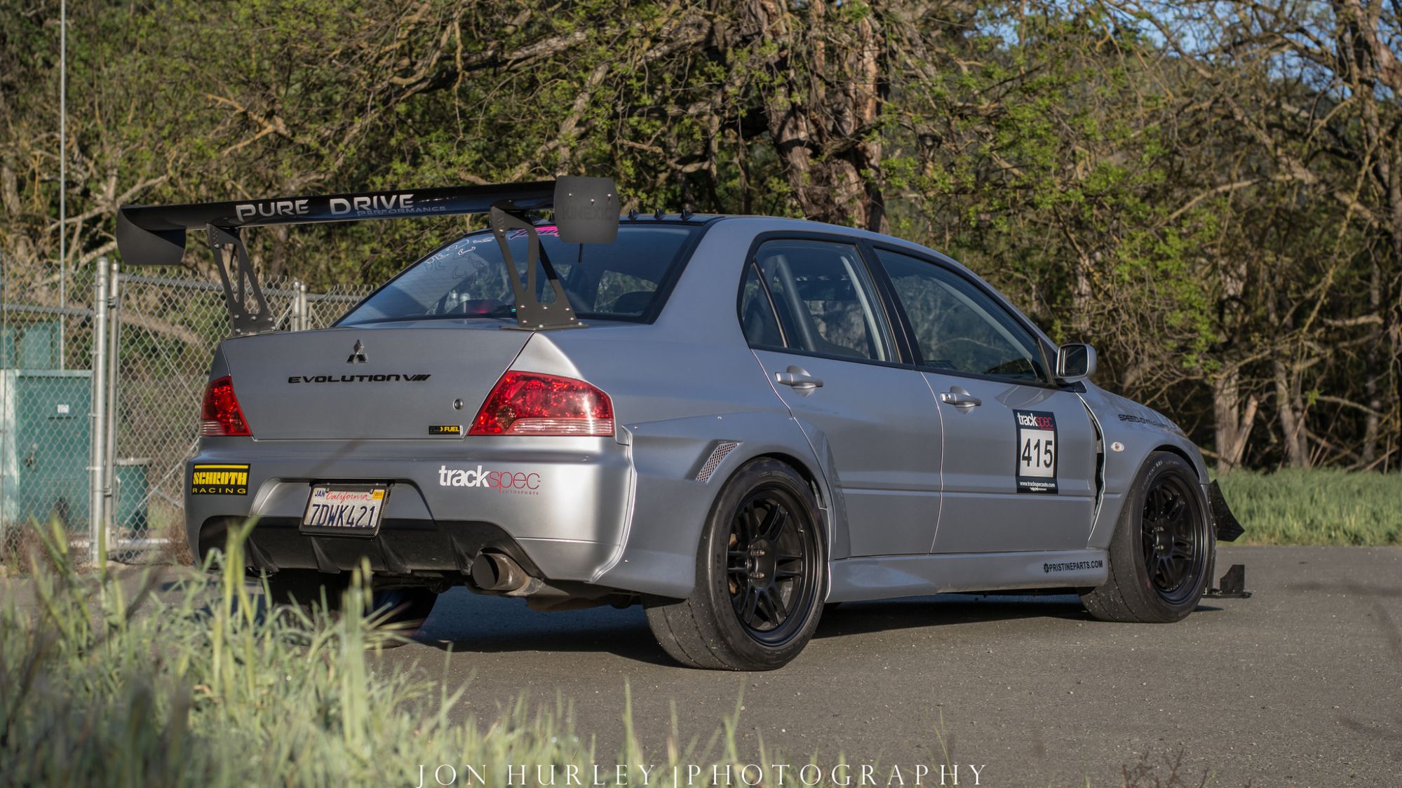 photo 2 Mitsubishi Lancer Evolution custom wheels Enkei RPF1  18x10.5, ET +15, tire size 275/35 R18. x ET