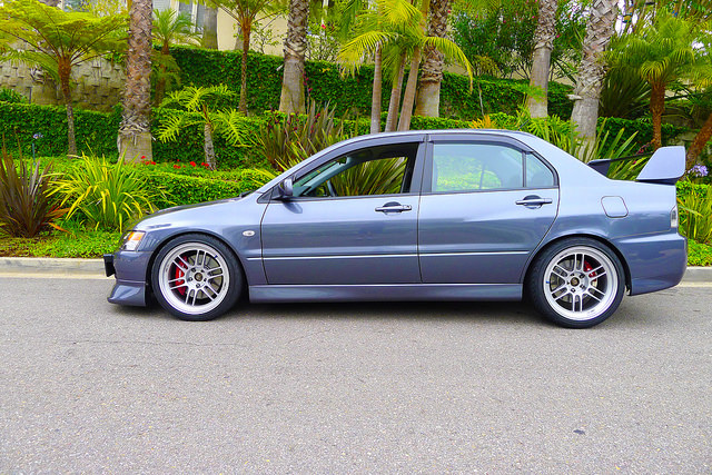 photo 2 Mitsubishi Lancer Evolution custom wheels Enkei  RPF1 18x9.5, ET +15, tire size 255/35 R18. x ET