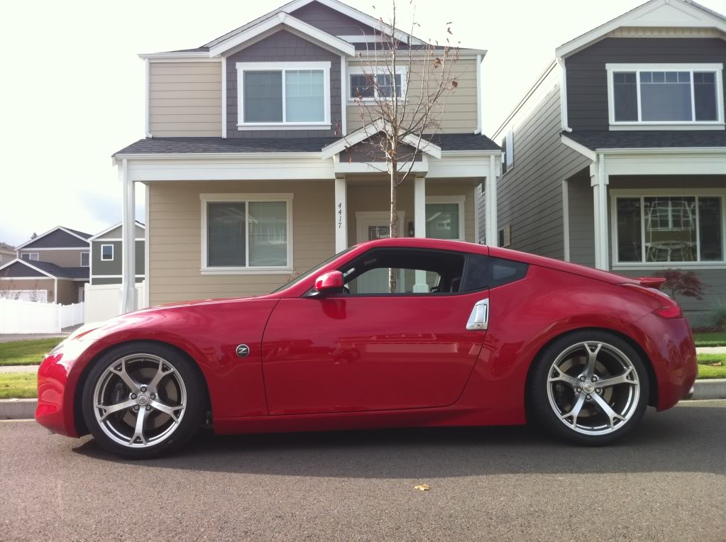 photo 2 Nissan 370Z custom wheels Nismo 370z 19x9.5, ET +25, tire size 275/35 R19. 19x10.5 ET+3 305/30 R19