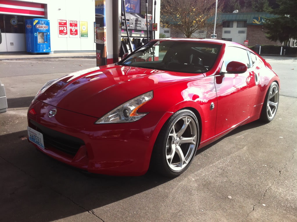 photo 1 Nissan 370Z custom wheels Nismo 370z 19x9.5, ET +25, tire size 275/35 R19. 19x10.5 ET+3 305/30 R19