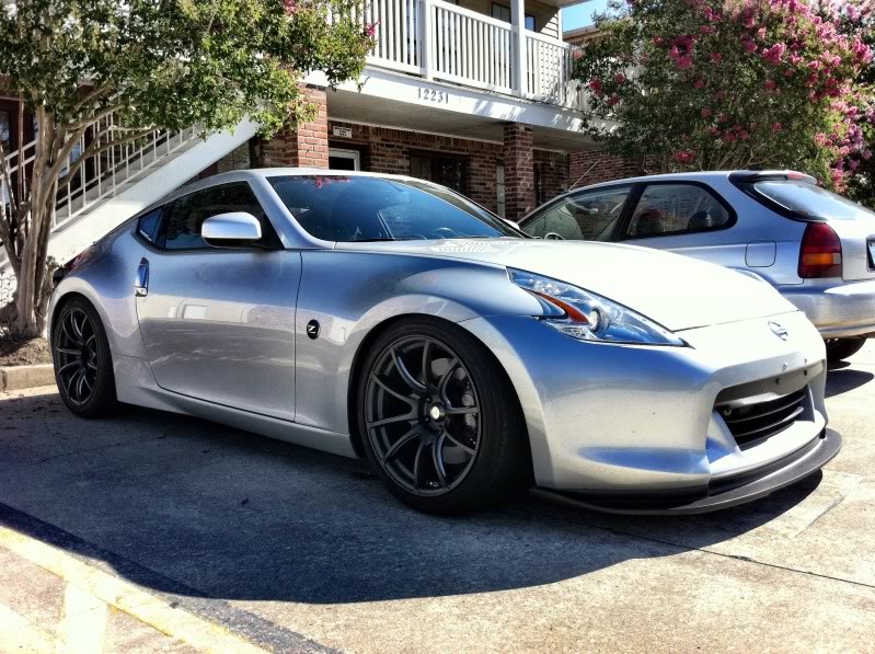 photo 1 Nissan 370Z custom wheels WedsSport SA-55M 19x9.5, ET +15, tire size 245/40 R19. 19x10.5 ET+15 285/35 R19