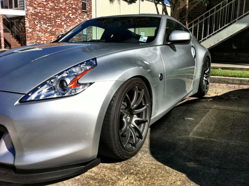 photo 4 Nissan 370Z custom wheels WedsSport SA-55M 19x9.5, ET +15, tire size 245/40 R19. 19x10.5 ET+15 285/35 R19